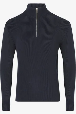 Lindbergh Paita Half Zip Rib Knit
