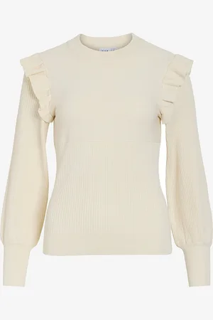 VILA Toppi viNeira O-neck L/S Rib Knit Top