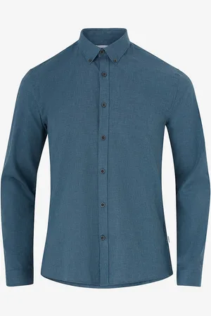 Lindbergh Kauluspaita Mouliné Stretch Shirt L/S
