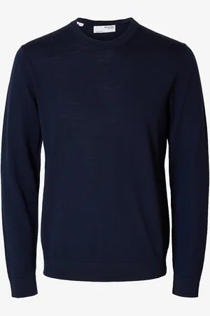SELECTED Paita slhTray LS Knit Merino Crew Neck