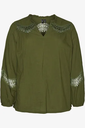 VERO MODA Pusero vmcTea Insert LS Top Wvn Cur
