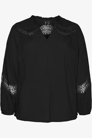 VERO MODA Pusero vmcTea Insert LS Top Wvn Cur