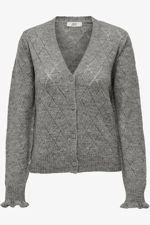 JDY Neuletakki Letty L/S V-neck Struc Cardigan Knt
