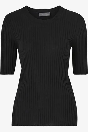 Mos Mosh Toppi mmRelena Rib SS Crew Neck Knit