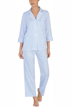 Ralph Lauren Pyjama LRL Heritage 3/4 Sl Classic Notch PJ Set
