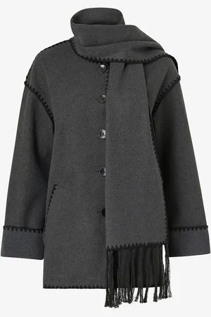 ONLY Takki onlElba Life Scallop Edge Scarf Coat