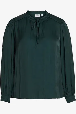 VILA Pusero viLorna Tie L/s Top/cur