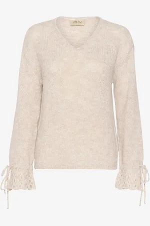 Cream Paita crNiso Knit Pullover