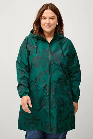 Zizzi Sadetakki mKlara L/S Aop Raincoat