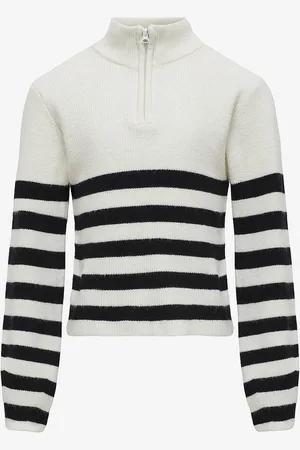ONLY Paita kogFranca Half Zip L/S Stripe