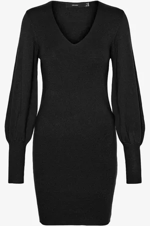 VERO MODA Mekko vmHollykarispuff LS V-neck Dress GA