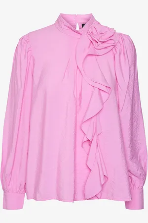 VERO MODA Pusero vmBailey LS Frill Top Wvn GA