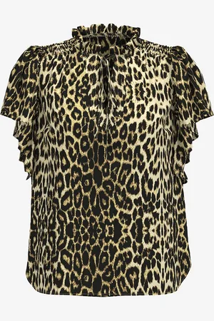 Co`Couture Pusero LeoCC SS Frill Top