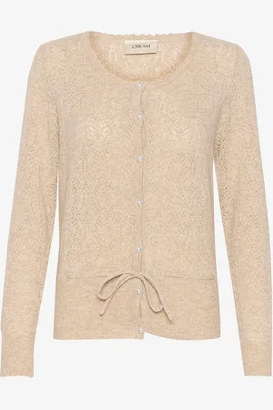 Cream Neuletakki ceSaje Knit Blouse