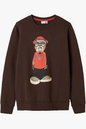 NAME IT Collegepaita nkmOklokken LS Sweat Bru Box