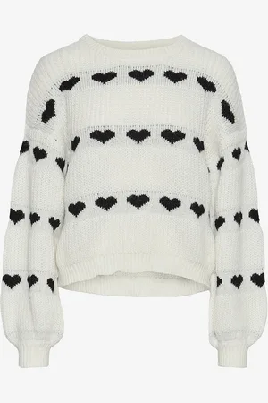 Pieces® Paita pcNove LS O-neck Heart Knit BC