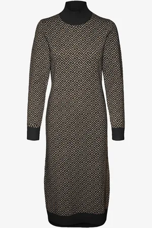 VERO MODA Mekko vmAria Art LS High-neck Calf Dress