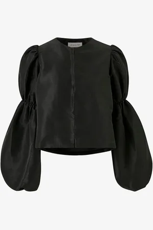 By Malina Pusero Zoey Double Pouf Sleeve Blouse