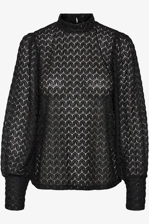 VERO MODA Toppi vmBecca LS High Neck Lace Top Jrs N