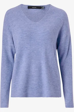 VERO MODA Neulepusero vmCrewlefile LS V-neck Blouse