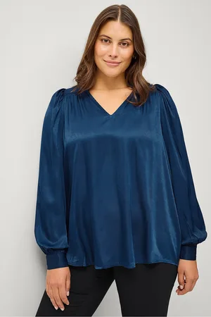 Zizzi Pusero mAllica L/S Blouse