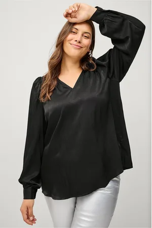 Zizzi Pusero mAllica L/S Blouse