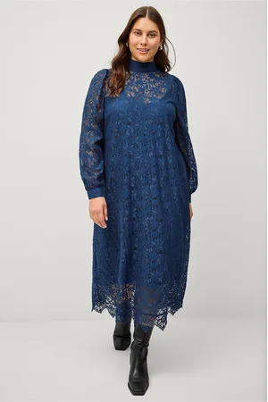 Zizzi Pitsimekko caGinsita L/S Midi Dress