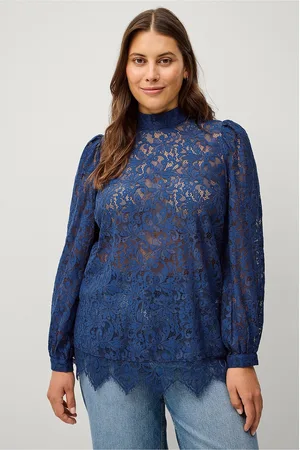 Zizzi Pitsipusero caGinsita L/S Blouse