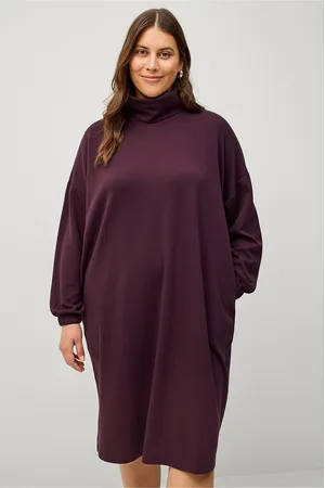 Zizzi Mekko mAlisa L/S Blk Dress