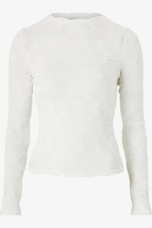 Gina Tricot Toppi Structured Long Sleeve Top
