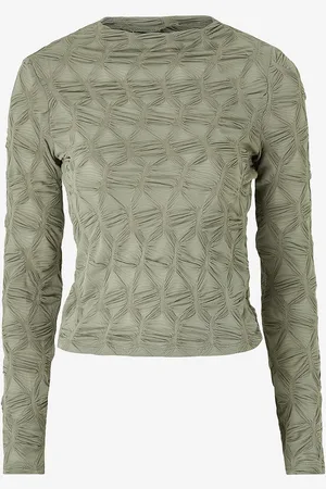 Gina Tricot Toppi Structured Long Sleeve Top