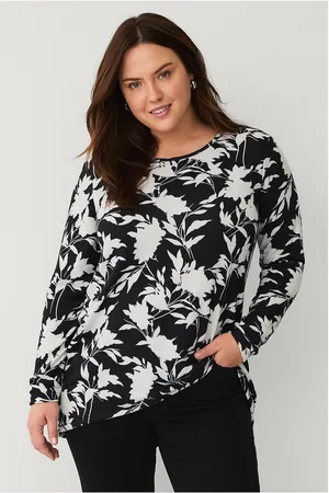Zizzi Toppi vLucca L/S Aop Blouse
