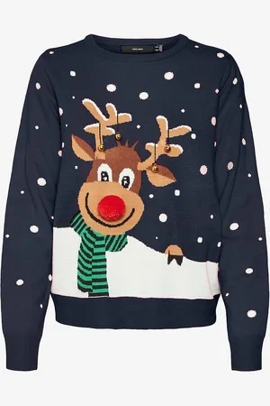 VERO MODA Paita vmSnowy Deer LS O-neck Xmas