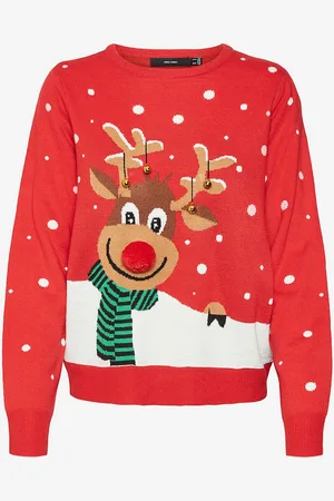 VERO MODA Paita vmSnowy Deer LS O-neck Xmas