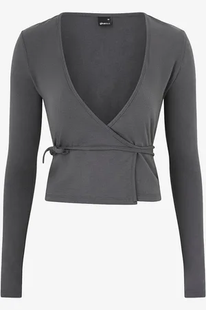 Gina Tricot Toppi Long Sleeve Wrap Top