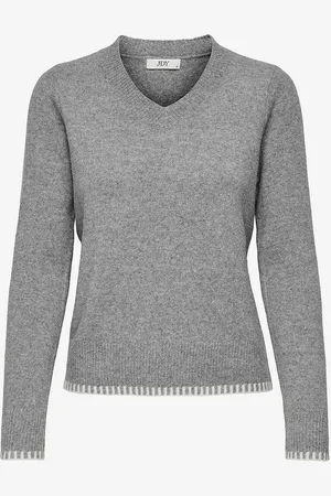 JDY Paita Sage L/S V-neck Contrast Hem Pul