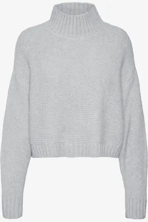 VERO MODA Paita vmMars LS High Neck Cropped Knit VM