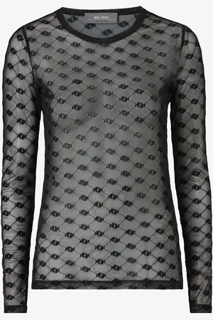 Mos Mosh Toppi mmLoretta Velvet Mesh Blouse