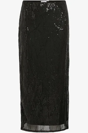 VILA Hame viZikki Midi Sequin Skirt