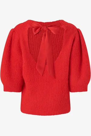 Co`Couture Toppi CoralieCC Bow Rib Knit