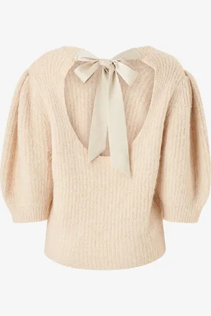 Co`Couture Toppi CoralieCC Bow Rib Knit