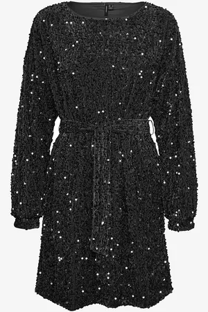 VERO MODA Paljettimekko vmBella LS Boatneck Short Dress Jrs