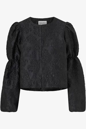 By Malina Pusero Zoey Double Pouf Sleeve Blouse