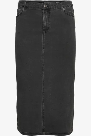 VERO MODA Hame vmcSerena HR 7/8 Dnm Skirt Cur Mix