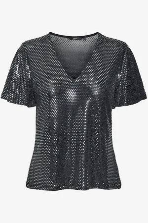 VERO MODA Toppi vmEvaline SS V-neck Top Jrs GA