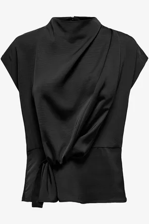 JDY Toppi Urba Capsleeve Drapy Top Wvn