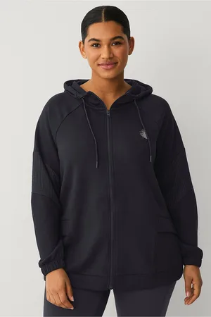 Zizzi Huppari aIne L/S Hood Sweat Cardigan