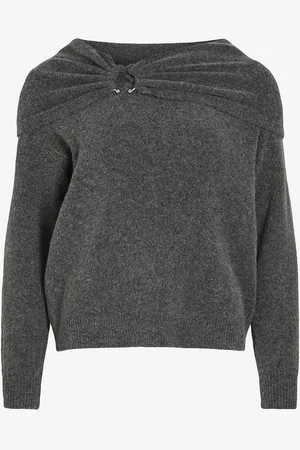VILA Toppi viKenya L/s Off Shoulder Knit Top/k