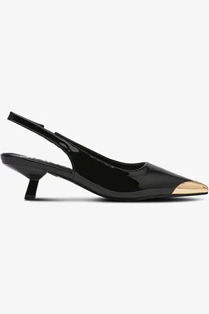 Bianco Avokas biaKristin Kitten Heel Slingback Metal Toecap Patent