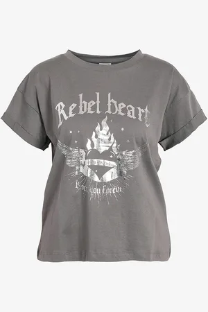 Noisy May Toppi Nmgaby Rock Heart S/s Fwd